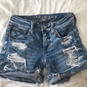 denim shorts